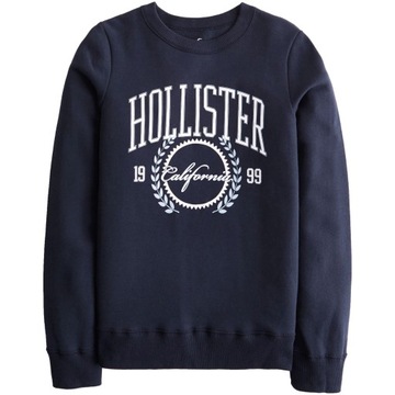 HOLLISTER Abercrombie Bluza Polarowa Logo USA S