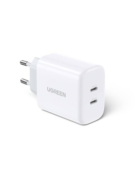ŁADOWARKA SIECIOWA UGREEN 40W 2 x USB-C PD QC 4.0