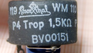 Потенциометр 1.5K 4W P4 WM110 BV00151 ROSENTHAL