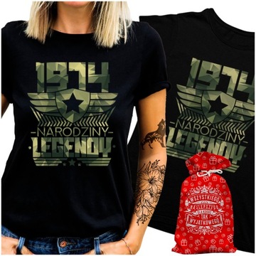 Tshirt 1974 Narodziny Legendy na 50 Urodziny XXL