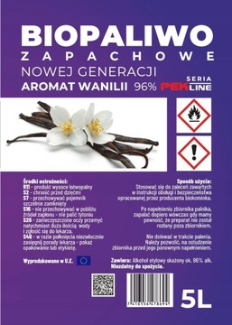 BIOETANOL BIOPALIWO BIO PALIWO ZAPACHOWE BIOKOMINEK 3 ZAPACHY KOMPLET 15L