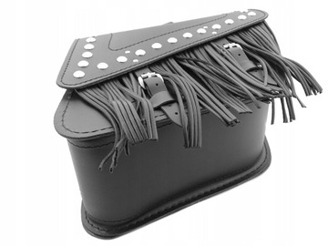 SAKWY BOCZNE SKÓRZANE CZARNE HYOSUNG GV 125 250