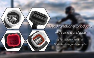 Диагностический кабель OBD2 для мотоциклов Yamaha Kline Euro5