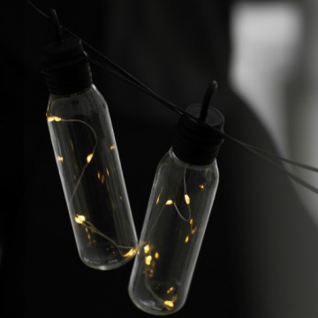 Садовая солнечная гирлянда из 10 светодиодных декоративных лампочек с цепочкой длиной 3,8 м