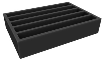 Полноразмерный пенопласт с 5 вырезами 370х40 мм.