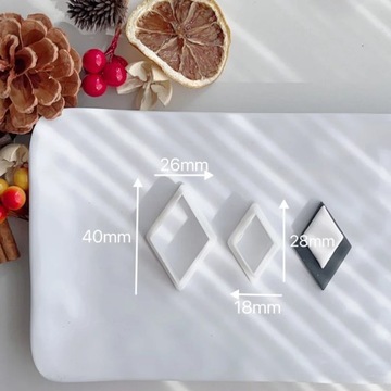 Mini Elemental Cutter Gumdrop Rounded Triangle Moon Rhombus Donut Shape Pol