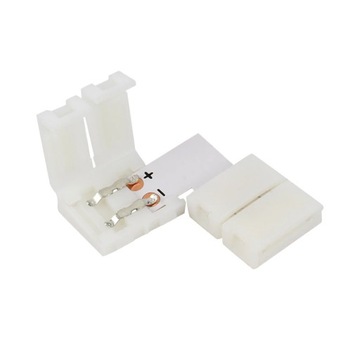 ZŁĄCZKA KĄTOWA L 90 ŁĄCZE TAŚMA LED 2PIN 10mm