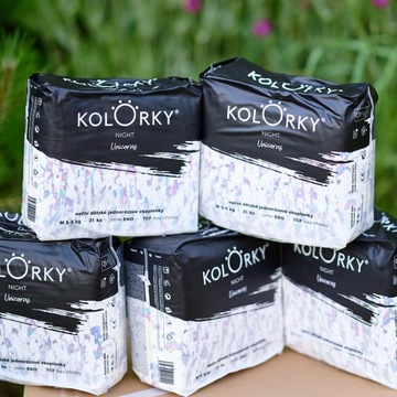 Подгузники Kolorky NIGHT XL 12-16 кг 17 шт ЭКО - Впитывается до 12 часов