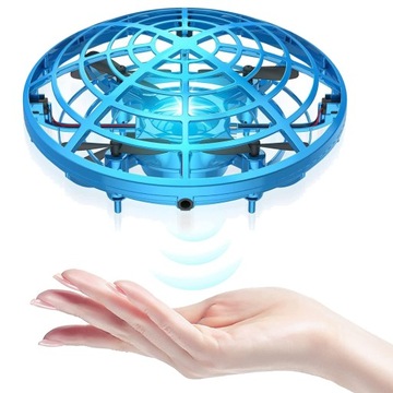 MINI DRON UFO LATAJĄCY STEROWANY RĘKĄ ŚWIECI LED