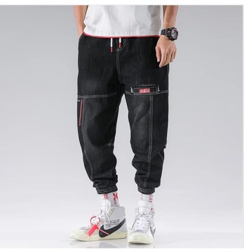 2024 New Streetwear Hip Hop Cargo Pants Men's Jean