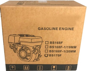 SILNIK SPALINOWY 7,5KM GX160 DO ZAGĘSZCZARKI AGREGATU +OLEJ+KLIN wałek 20mm