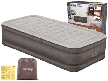 Materac Dmuchany Jednoosobowy Łóżko do Spania z Pompką 230V Bestway 69048