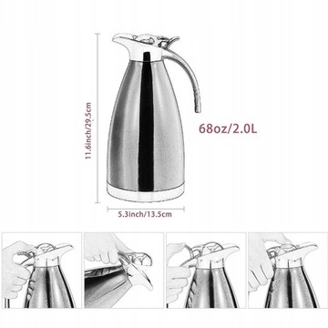 НАСТОЛЬНЫЙ ТЕРМОС ДЛЯ КОНФЕРЕНЦ-КУВШИН С КРЫШКОЙ, 2 Л