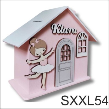 Копилка XXL с НАЗВАНИЕМ, подарок на день рождения для девочки