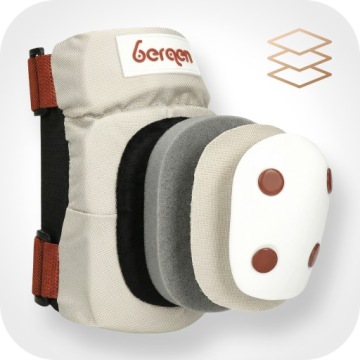 Комплект защиты для детских роликовых коньков BERGEN XS бежевый