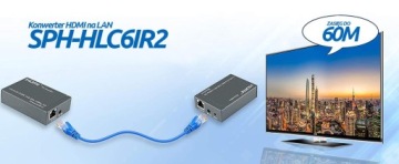 КОНВЕРТЕР HDMI-LAN, ВИТАЯ ПАРА SPACETRONIC SPH-HLC6IR2