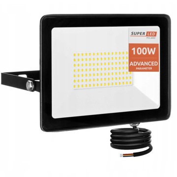 Halogen LED Naświetlacz Reflektor 100W IP65 Slim PREMIUM MOCNY SuperLED