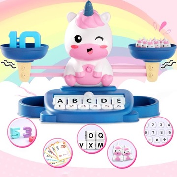 УЧИМСЯ СЧИТАТЬ УЧЕБНАЯ ИГРА ВЕСЫ ЕДИНОРОГИ ВЕСЫ МАТЕМАТИКА