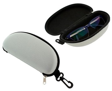 AG177D TWARDE ETUI NA OKULARY SZARE