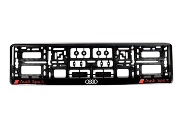 РАМКА РЕГИСТРАТОРА. ЛОГОТИП AUDI SPORT 1 ШТ. КАЧЕСТВО