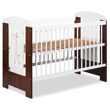 KLUPŚ DZIECIĘCE ŁÓŻECZKO ŻYRAFA DĄB SOSNA 120x60