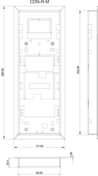 CDN-R-M Средняя скрытая рамка ACO