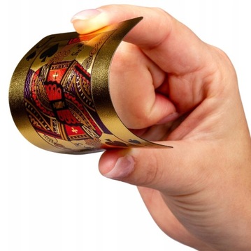 Пластиковые золотые игральные карты