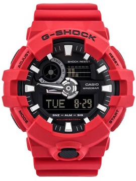 MĘSKI ZEGAREK CASIO GA-700-4A G-SHOCK DO PŁYWANIA