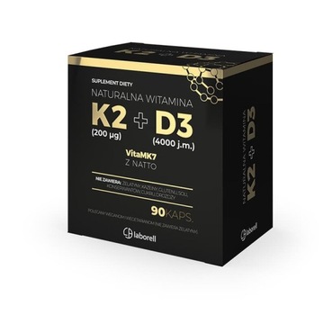 Laborell WITAMINA K2 + D3 4000 kości ODPORNOŚĆ