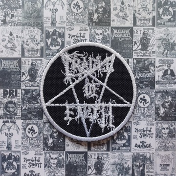 \W/ - NASZYWKA HAFT - CRADLE OF FILTH - LOGO BIAŁE - 7 x 7 CM - BLACK METAL