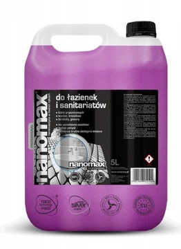 Płyn do łazienek i sanitariów Nanomax 5l SKUTECZNY