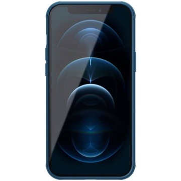 Магнитный чехол Nillkin Super Frosted Shield — Apple iPhone 12 Pro Max (синий)