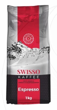 SWISSO Kaffee ESPRESSO Kawa Ziarnista Mocna DE 1kg