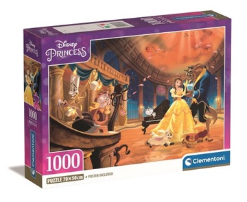 CLE puzzle 1000 Compact Disney Princess 39854, CLEMENTONI, 227388.