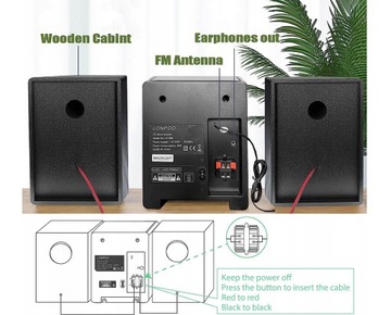 BLUETOOTH СТЕРЕО БАШНЯ USB AUX LONPO LP-886