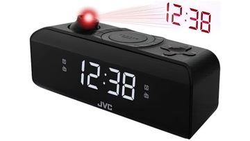 JVC RA-E211B Часы-радио для проектора, черные