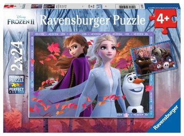 RAVENSBURGER Puzzle 2x24 el Frozen KRAINA LODU 2