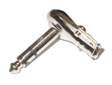 WTYK JACK 6,3 STEREO METAL KĄTOWY (1299)