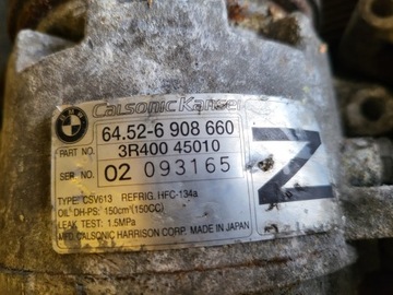 BMW E46 1.8 2.0 N42 SPRĘŻARKA KLIMATYZACJI 6908660