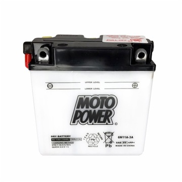 Akumulator Motopower 6V 11Ah 130A P+ 6N11A-3A