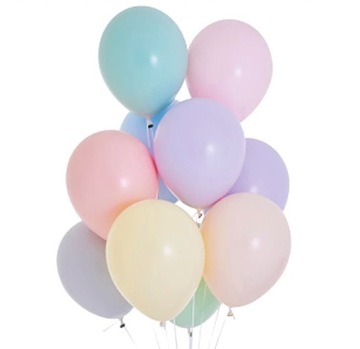 BALONY KOLOROWE PASTELOWE SILIKONOWE LATEKSOWE BALON X 10