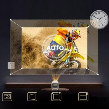 MINI PROJEKTOR PRZENOŚNY ANDROID WiFi RZUTNIK FULL HD 4K Do Filmów Telefonu