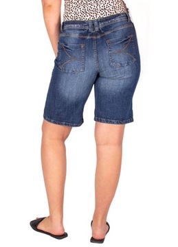 KRÓTKIE SPODENKI jeansowe damskie SZORTY dżinsowe PRZED KOLANO 44 XXL FIRI