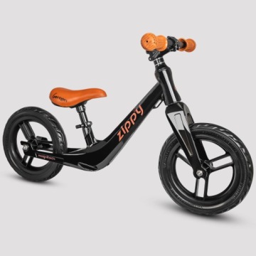 Легкий беговел Bergen ZIPPY, черно-коричневый