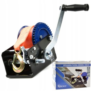 РУЧНАЯ РЕМЕННАЯ ЛЕБЕДКА С РУЧКОЙ 2500 ФУНТОВ