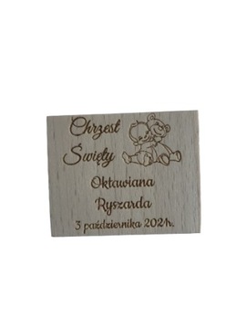 Podziękowanie dla gości chrzest święty, Świecznik