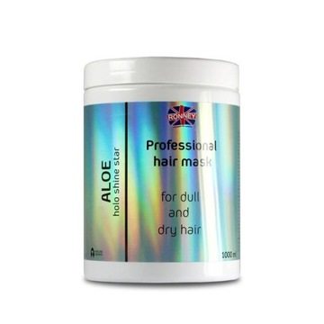 RONNEY HOLO SHINE STAR МАСКА ДЛЯ ВОЛОС АЛОЭ 1000мл