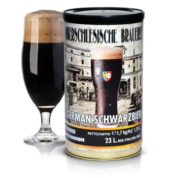 PIWO GERMAN SCHWARZBIER +drożdże słód BREWKIT 23L