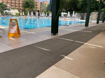 Коврик для бассейна-спагетти|сауна| зеленый 100см