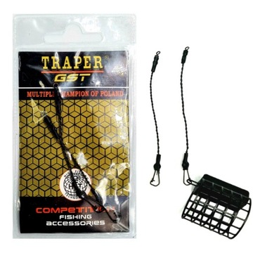 Łącznik Traper feeder link skrętka braided 5cm 2x